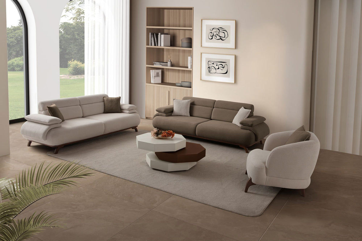 Bonjo Walnut 3-sitssoffa
