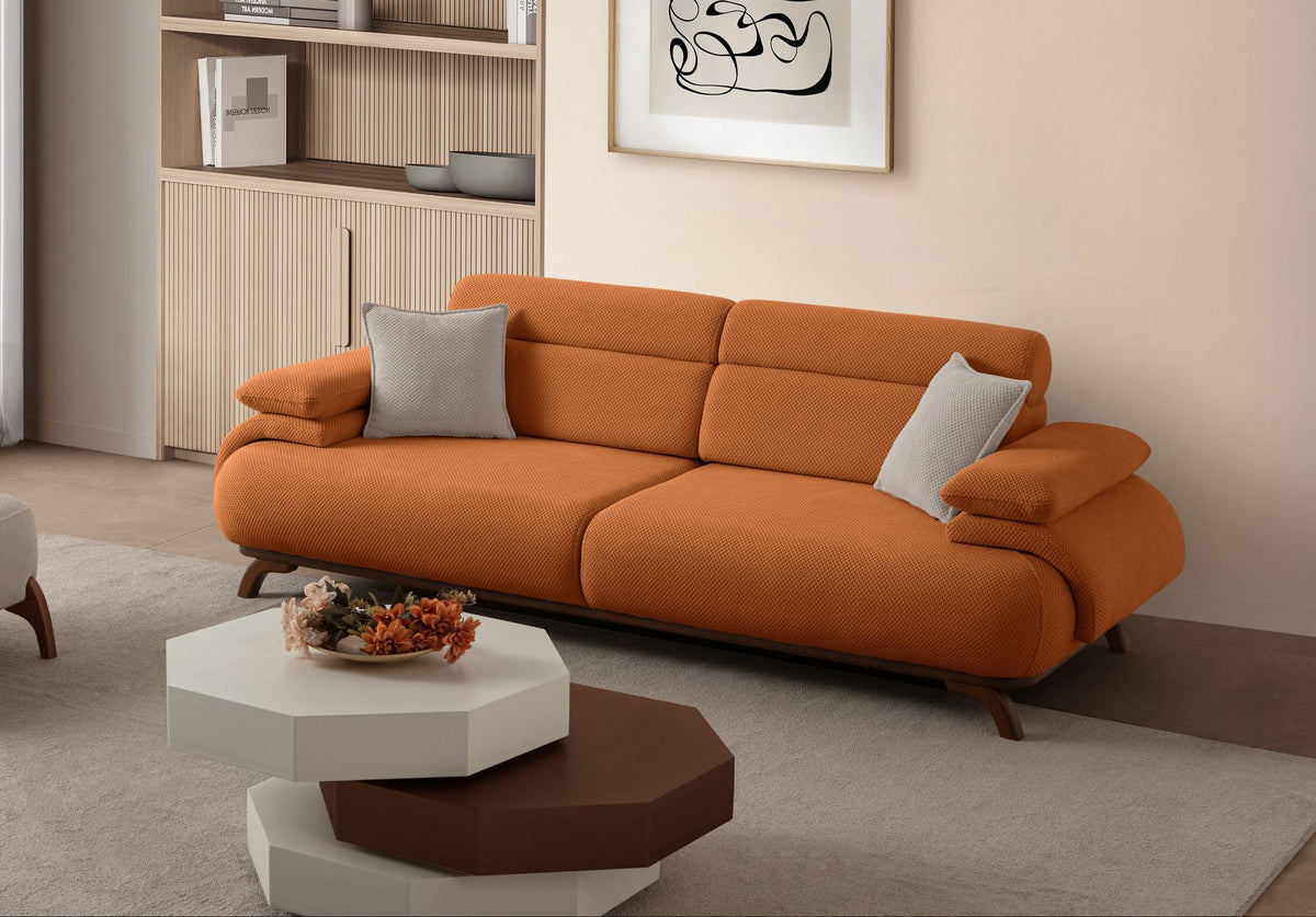 Bonjo Walnut 3-sitssoffa