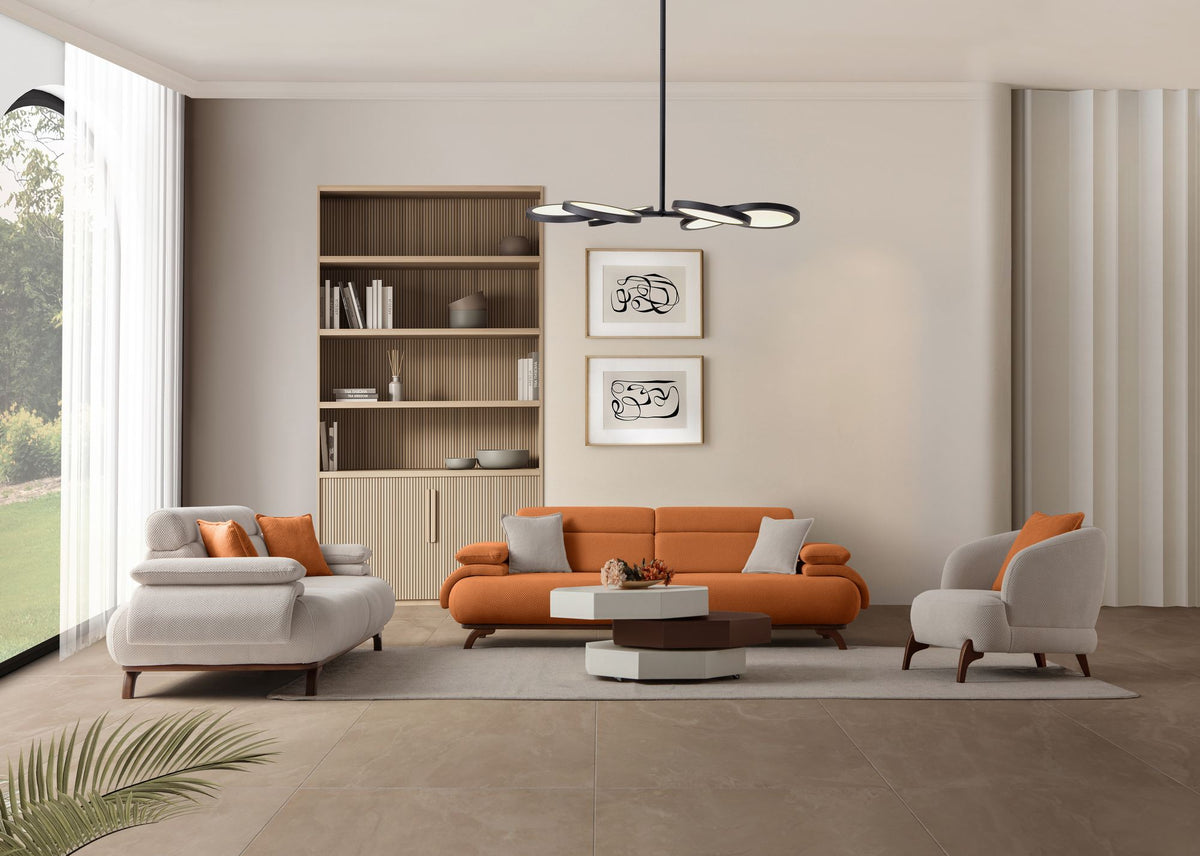 Bonjo Walnut 3-sitssoffa