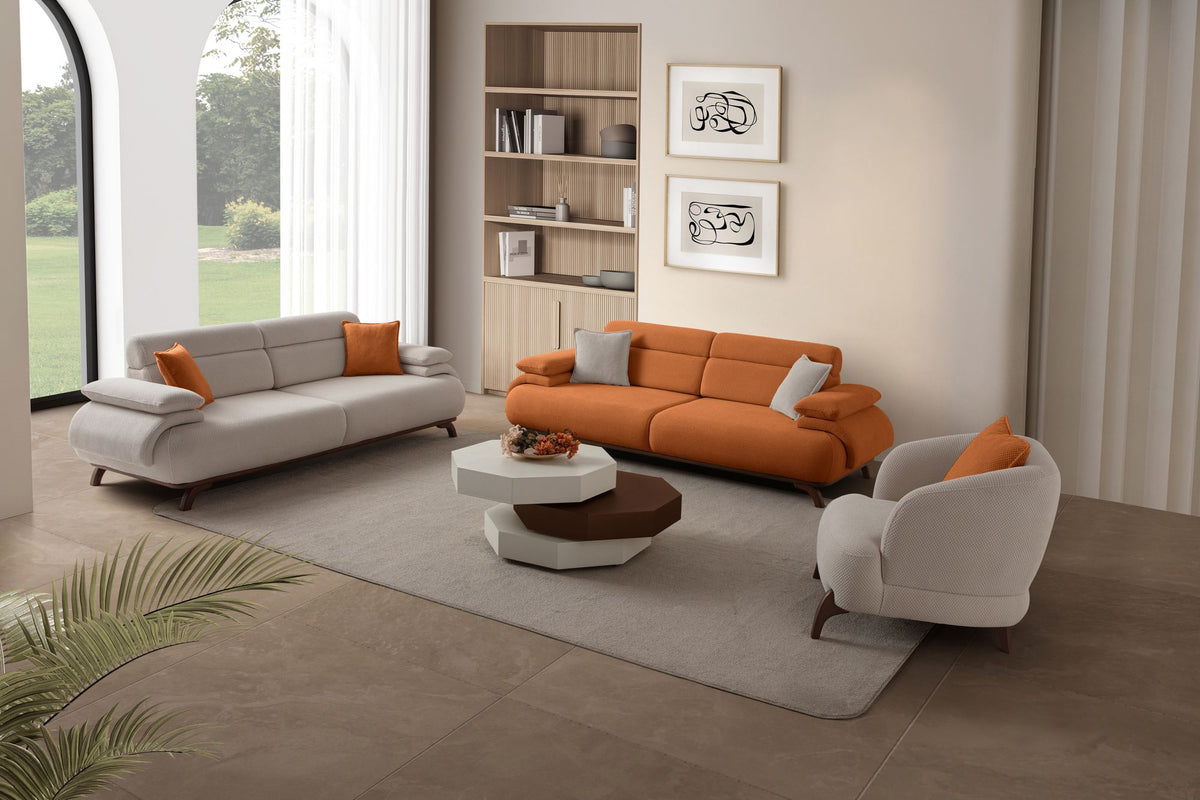 Bonjo Walnut 3-sitssoffa