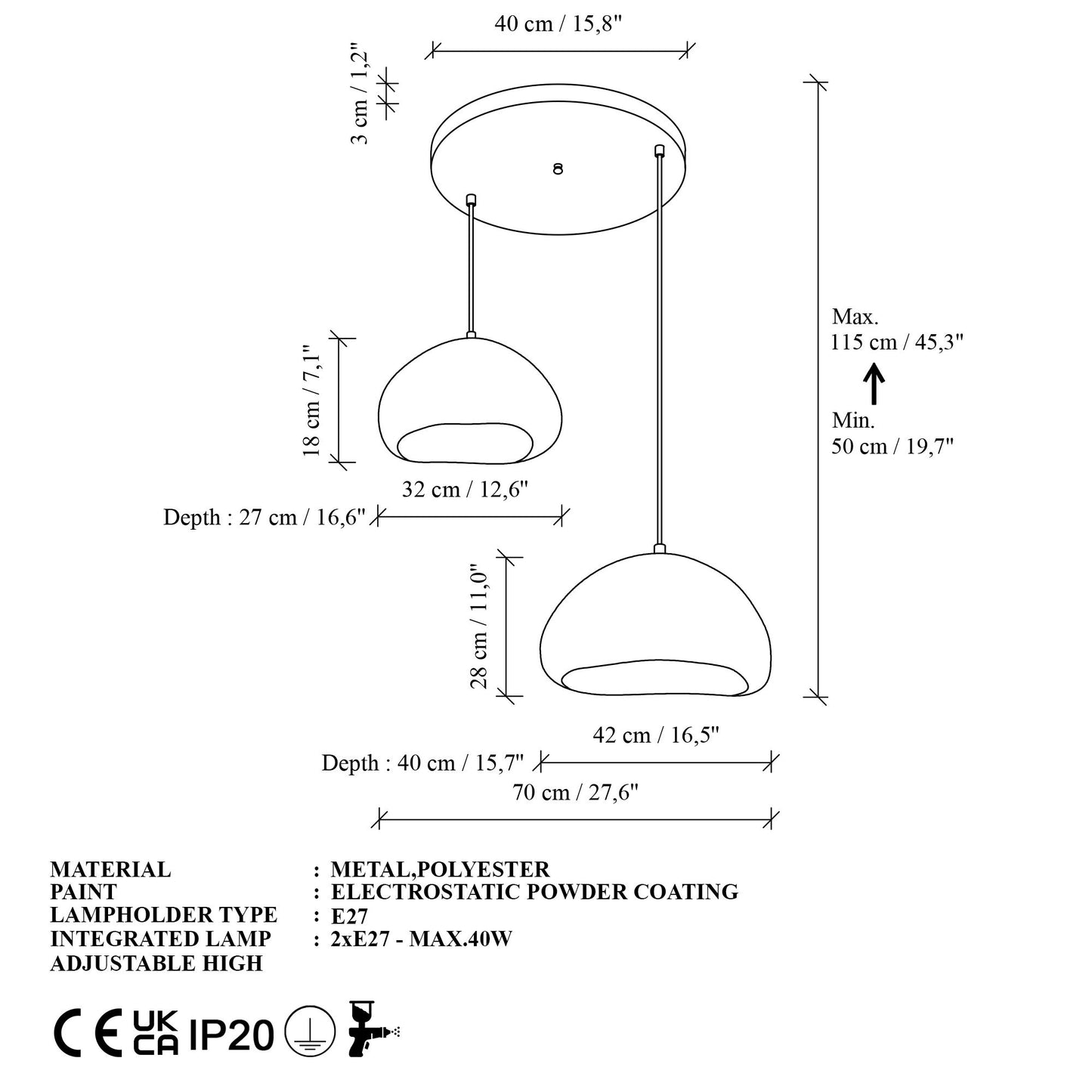 LOVAL-30-40-T-LUNA taklampa