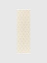 80x250 Handvävd matta med fransar - Beige/Gräddvit