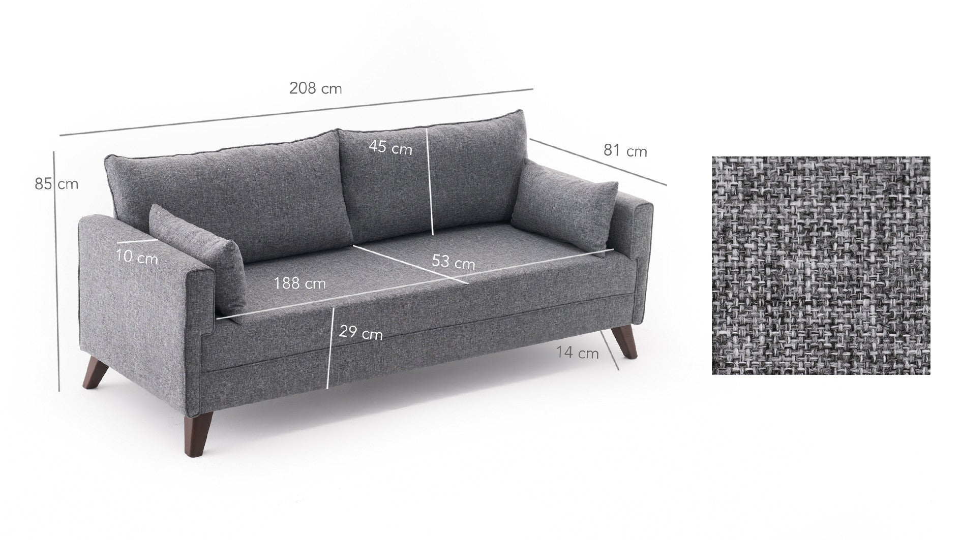 Bella Sofa Bed 3-sits bäddsoffa