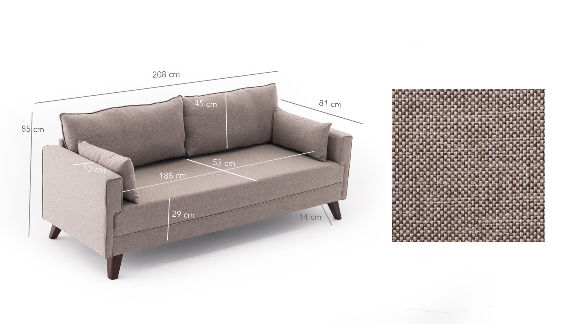 Bella Sofa Bed 3-sits bäddsoffa