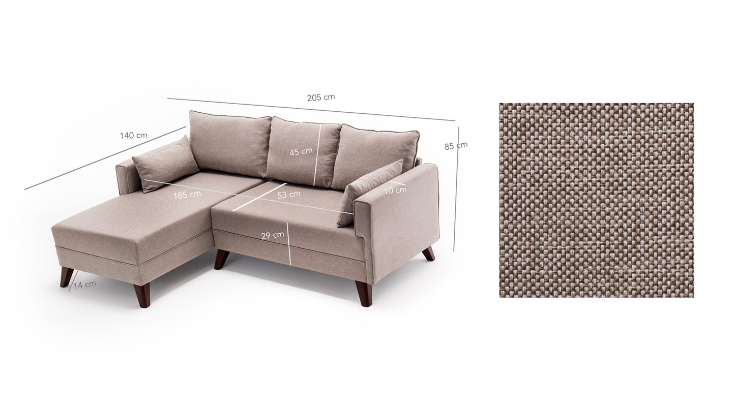 Bella Corner Sofa Left 2 hörnbäddsoffa