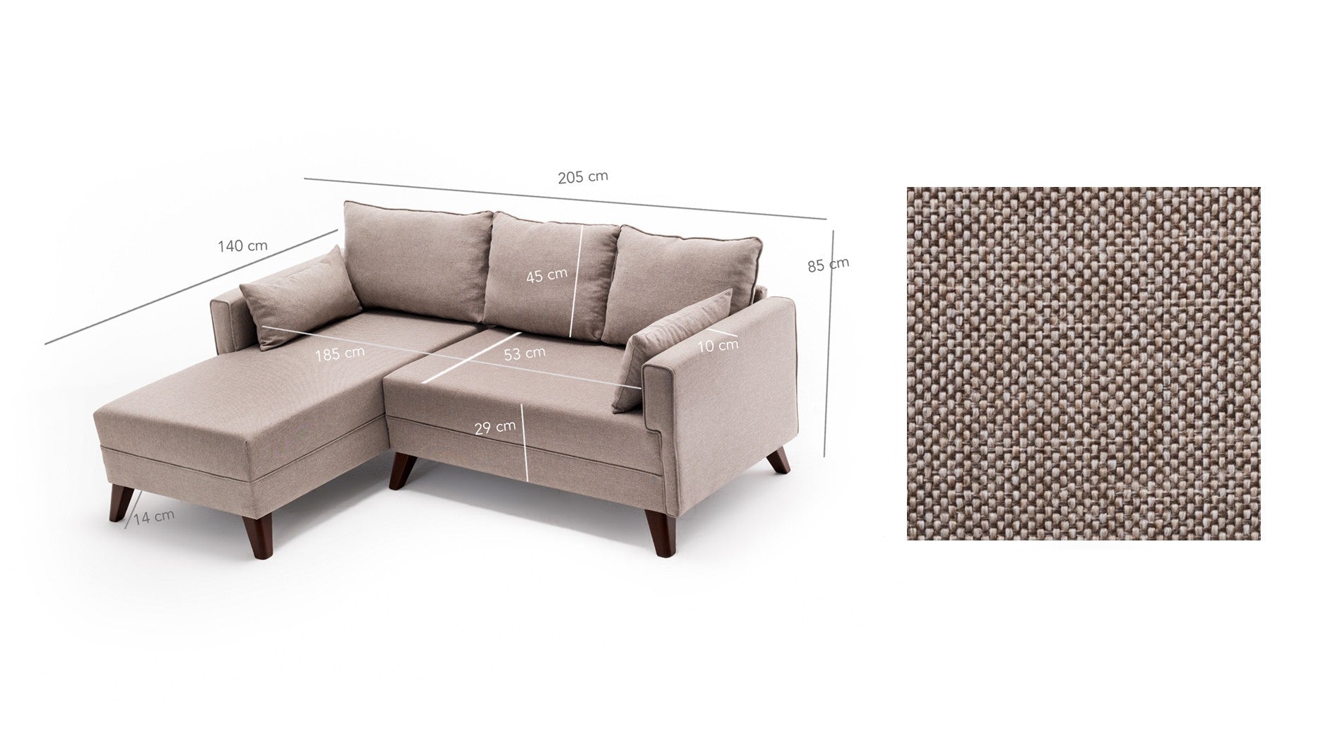 Bella Corner Sofa Left 2 hörnbäddsoffa