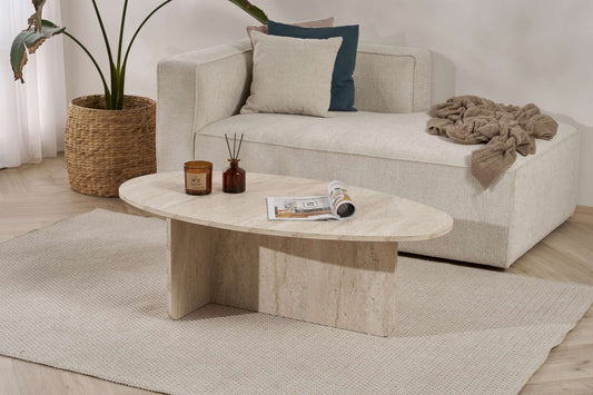Orba Soffbord 120 cm - Travertine