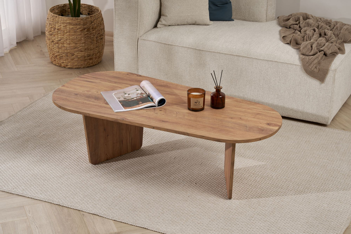 Ovalis Soffbord 130 cm - Atlantic Pine