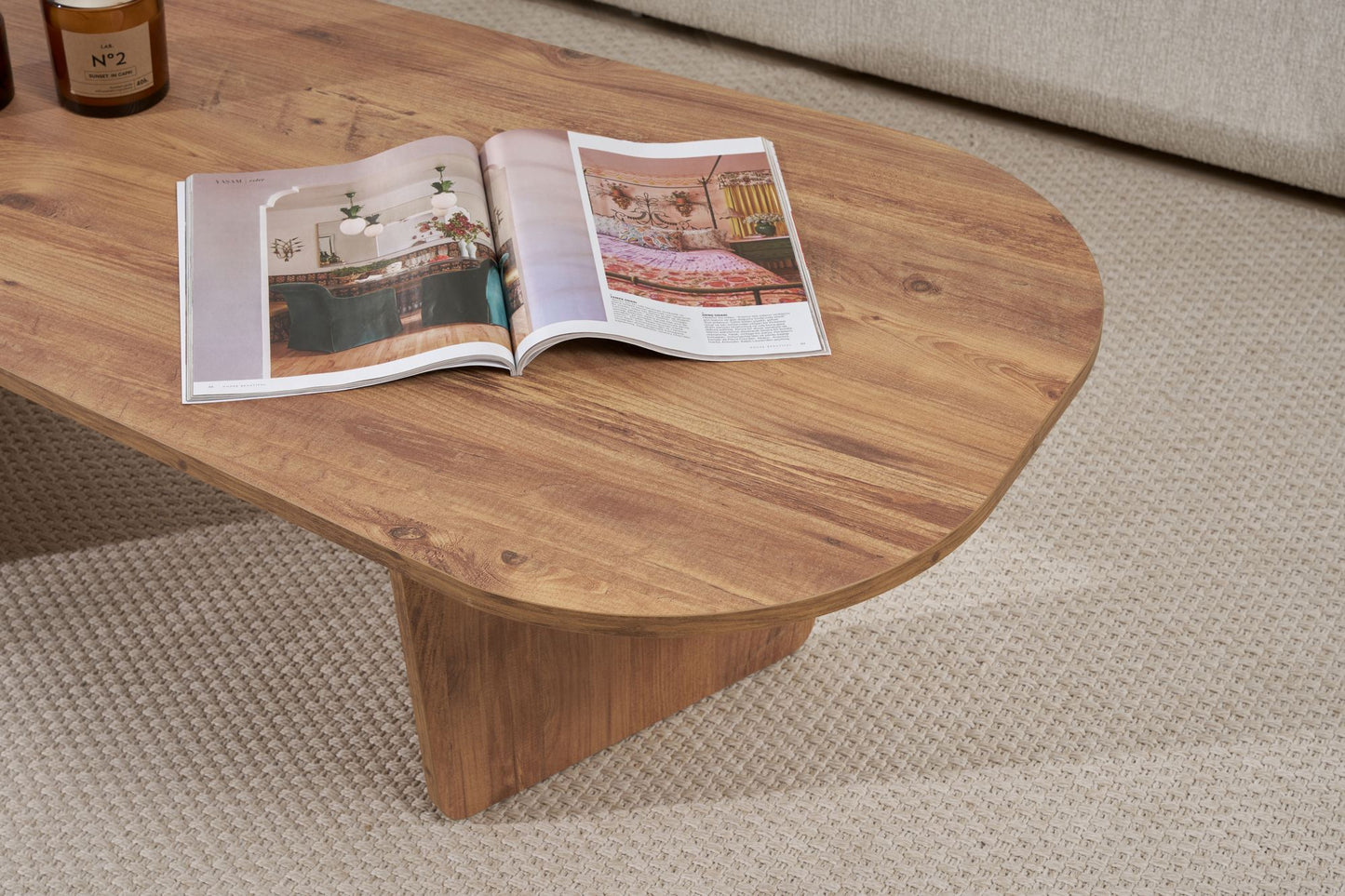 Ovalis Soffbord 130 cm - Atlantic Pine