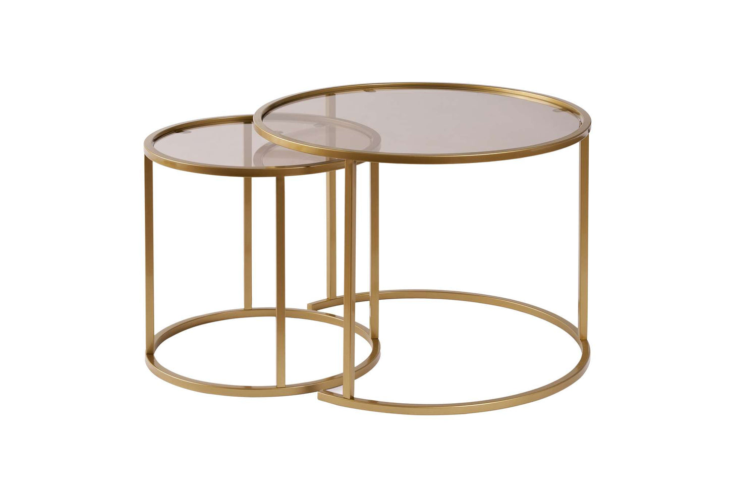 Aurum Soffbord set – 60/42 cm - Guldfärg, Brons
