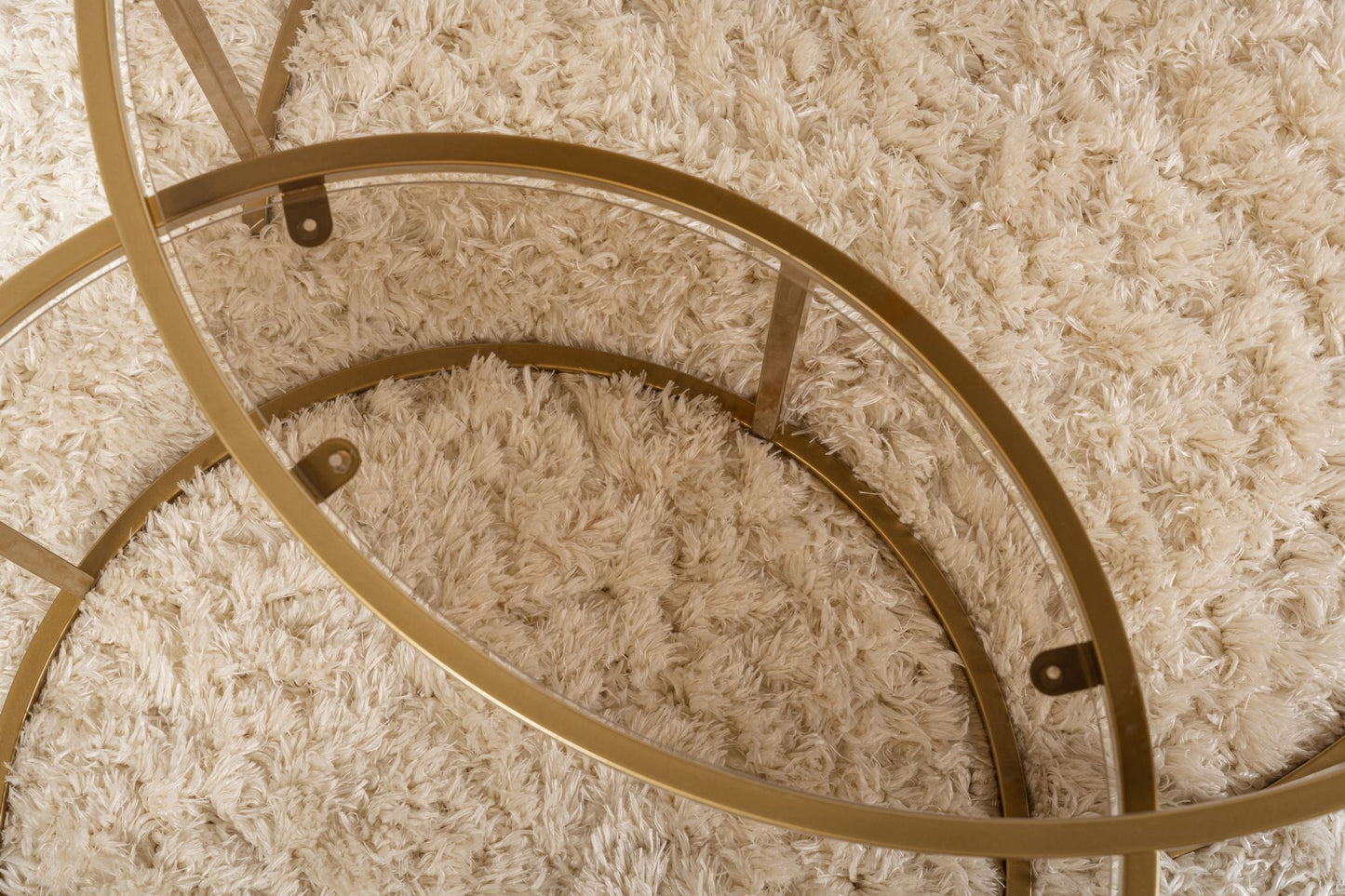 Aurum Soffbord set – 80/60 cm - Guldfärg, Brons