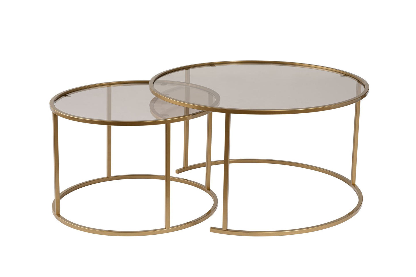 Aurum Soffbord set – 80/60 cm - Guldfärg, Brons