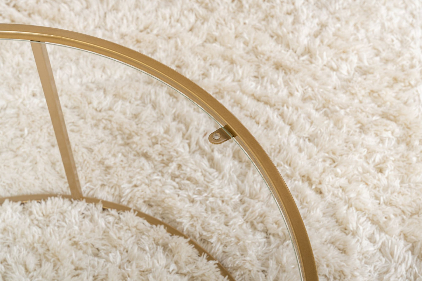 Aurum Soffbord 80 cm - Gold, Transparent