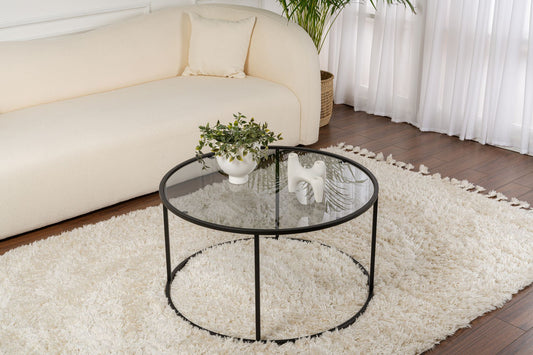 Aurum Soffbord 80 cm - Black, Grey