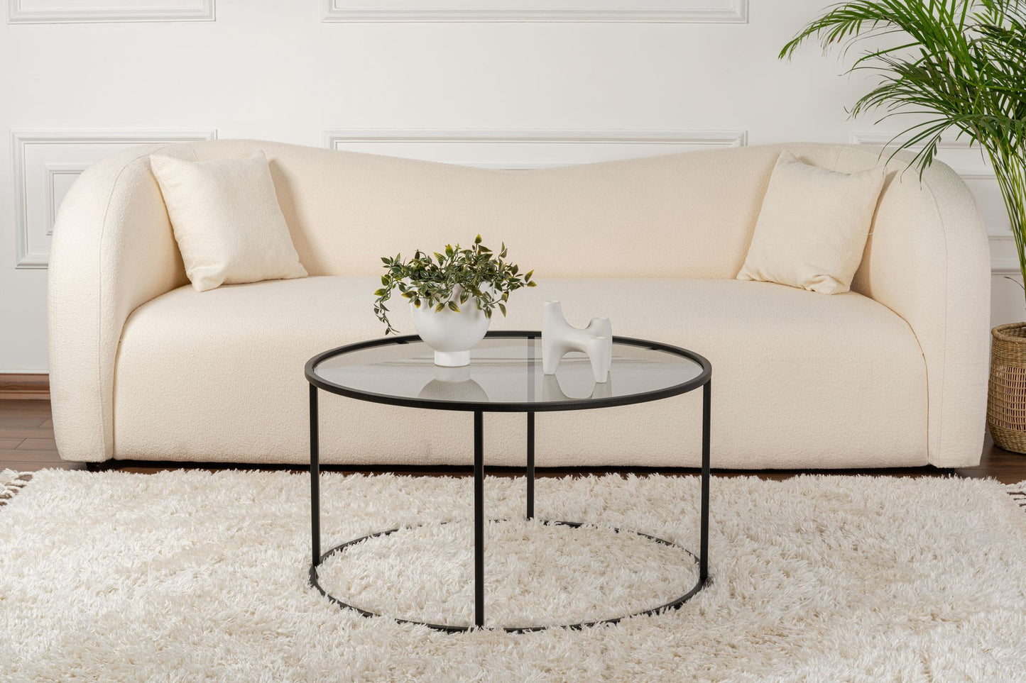 Aurum Soffbord 80 cm - Black, Grey