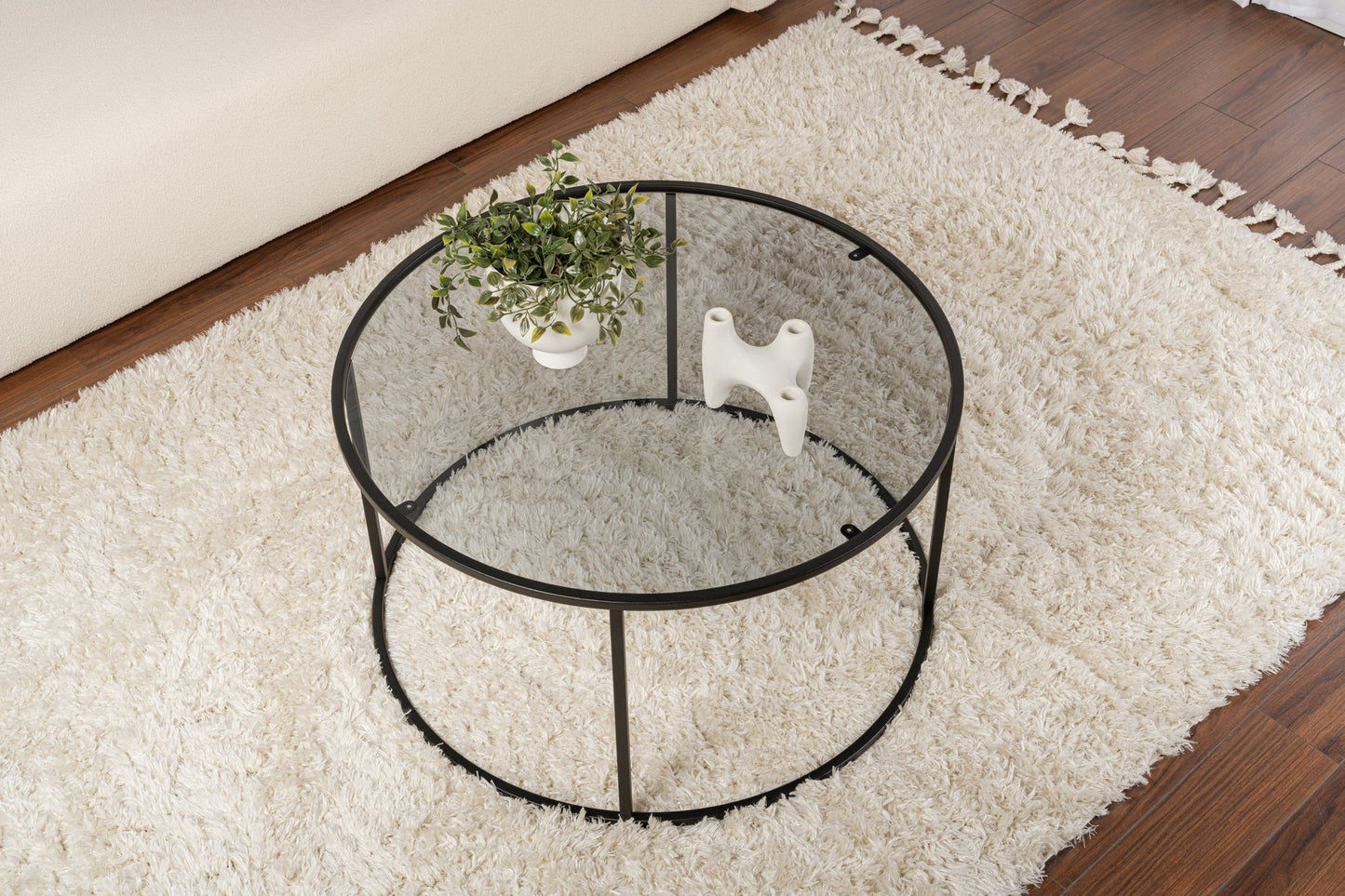Aurum Soffbord 80 cm - Black, Grey