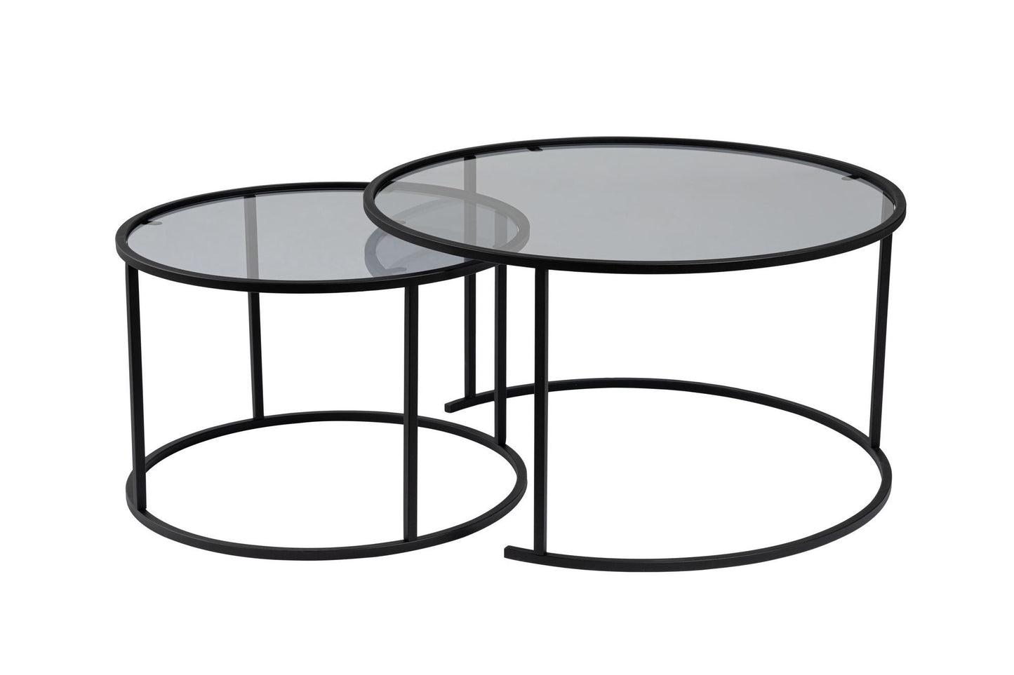 Aurum Soffbord set – 80/60 cm - Svart, Grå