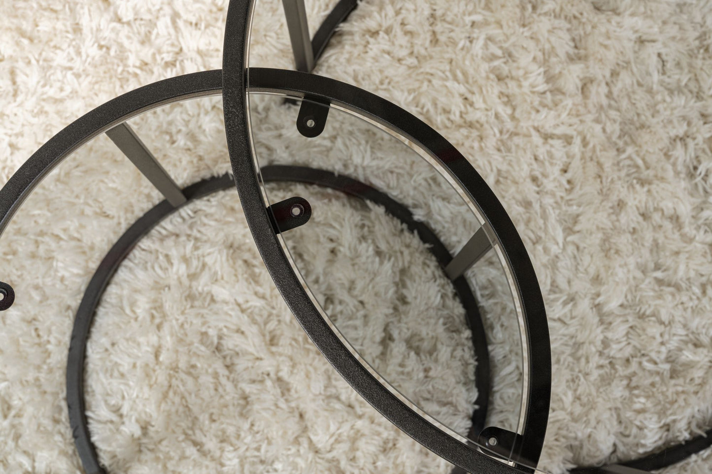 Aurum Soffbord set – 60/42 cm - Svart/Grå