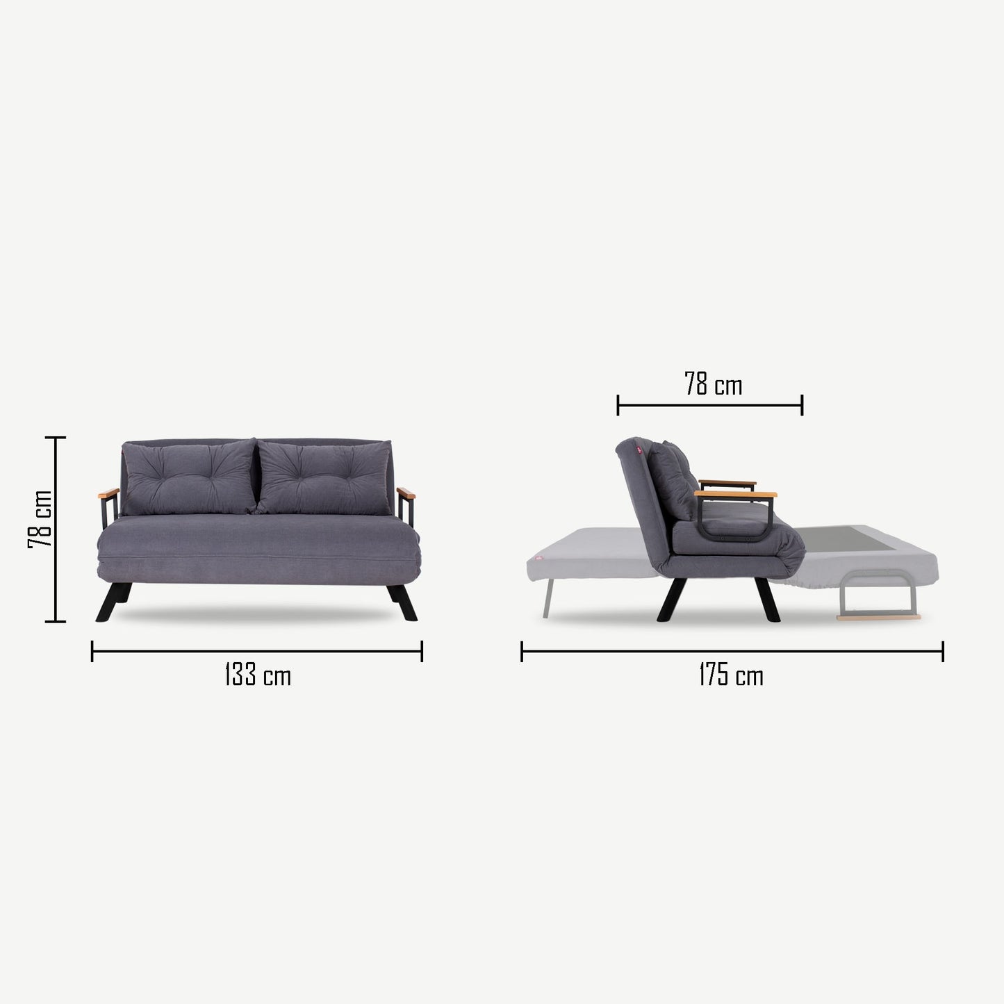 Sando 2-Seater 2-sits bäddsoffa