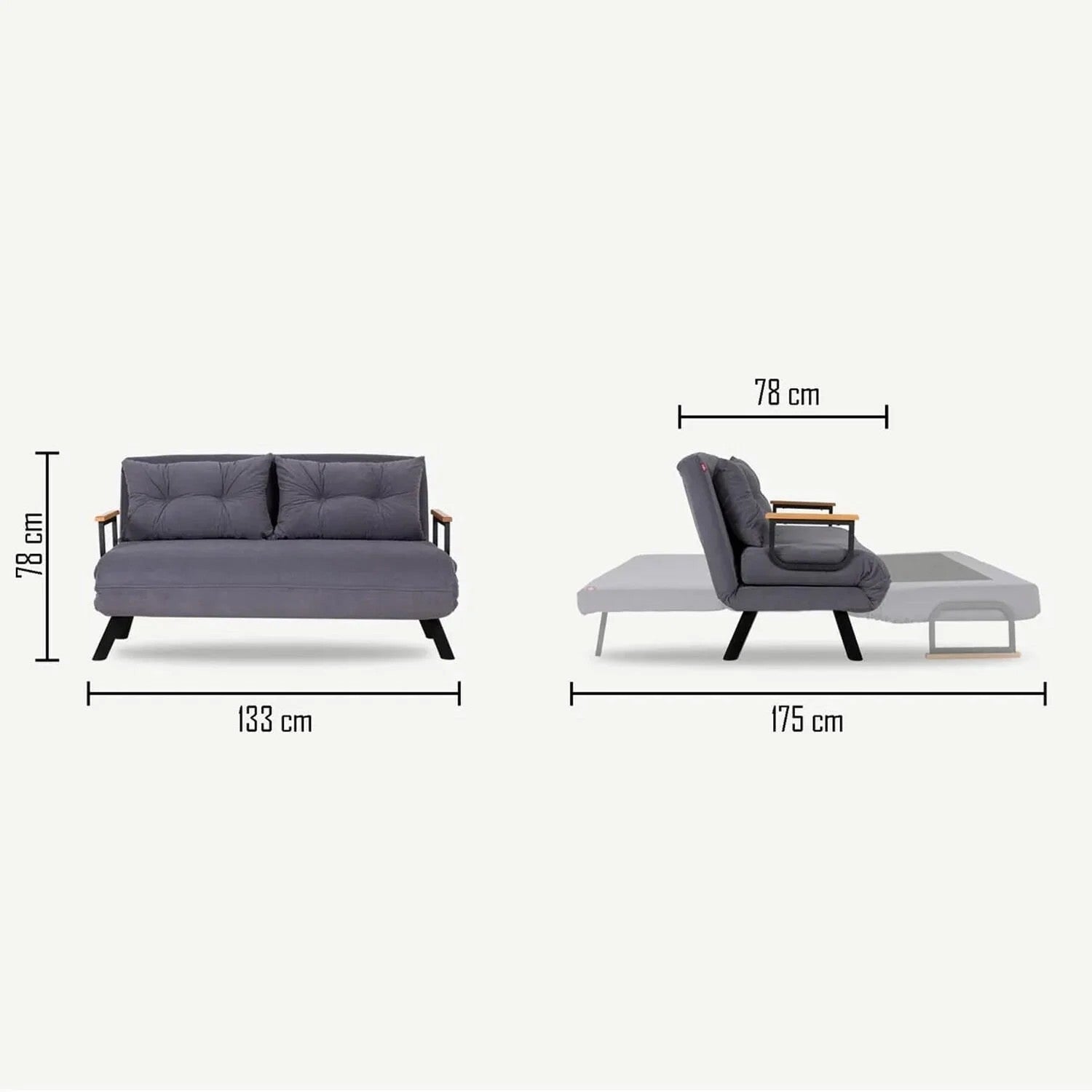 Sando 2-Seater 2-sits bäddsoffa