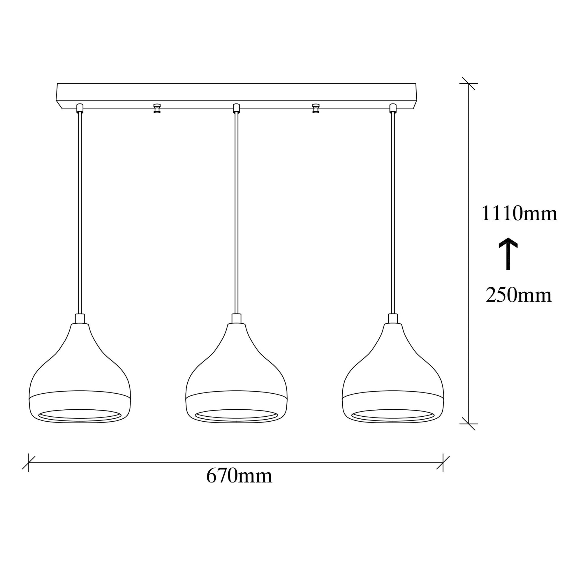 Yıldo taklampa 67 x 17 cm
