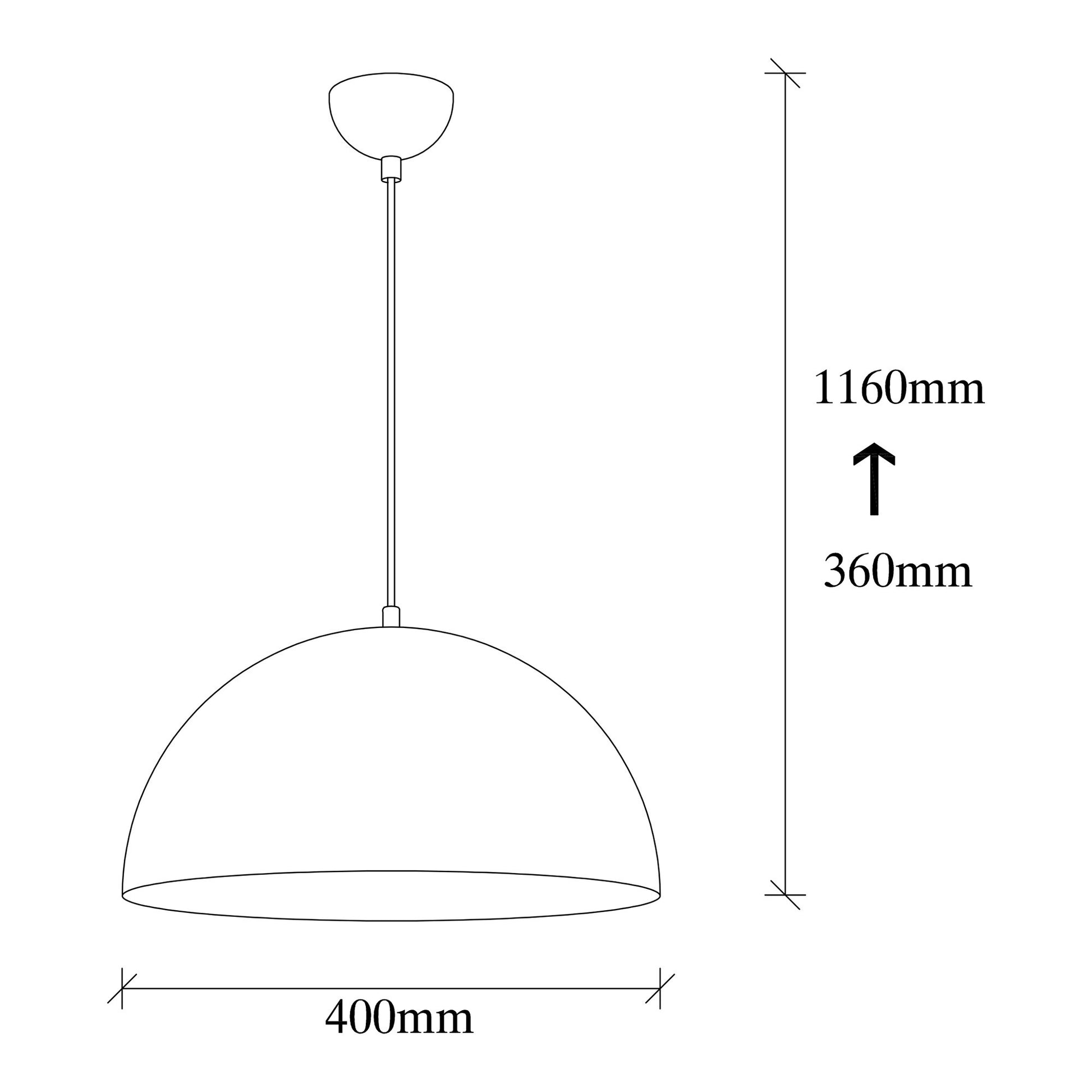 Sivani taklampa 40 cm