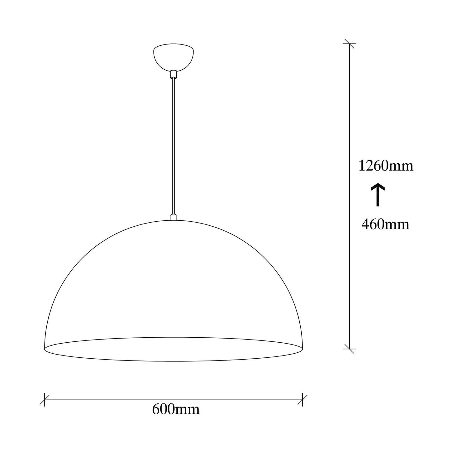 Sivani taklampa 60 cm