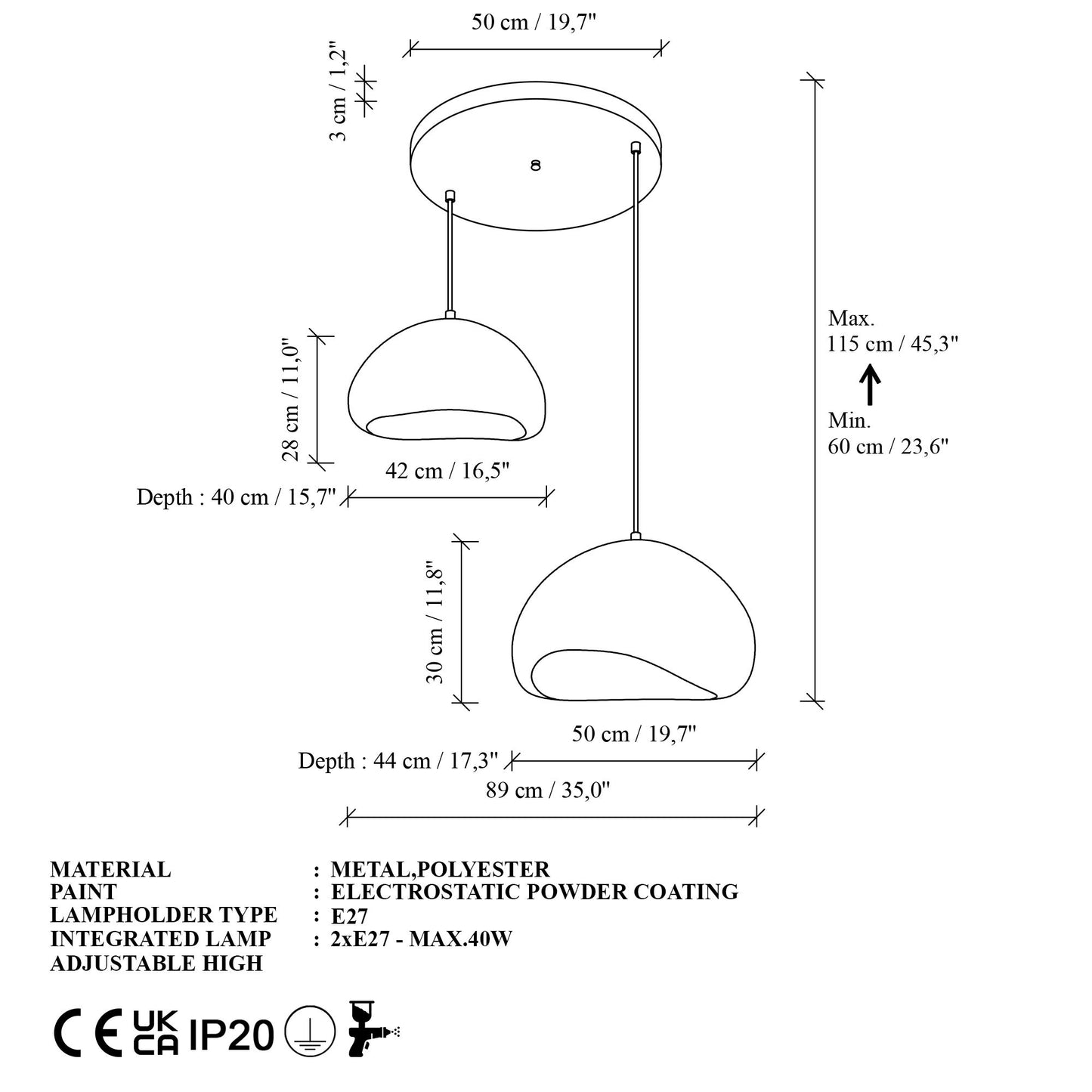 Loval-40-50-T-Nua taklampa