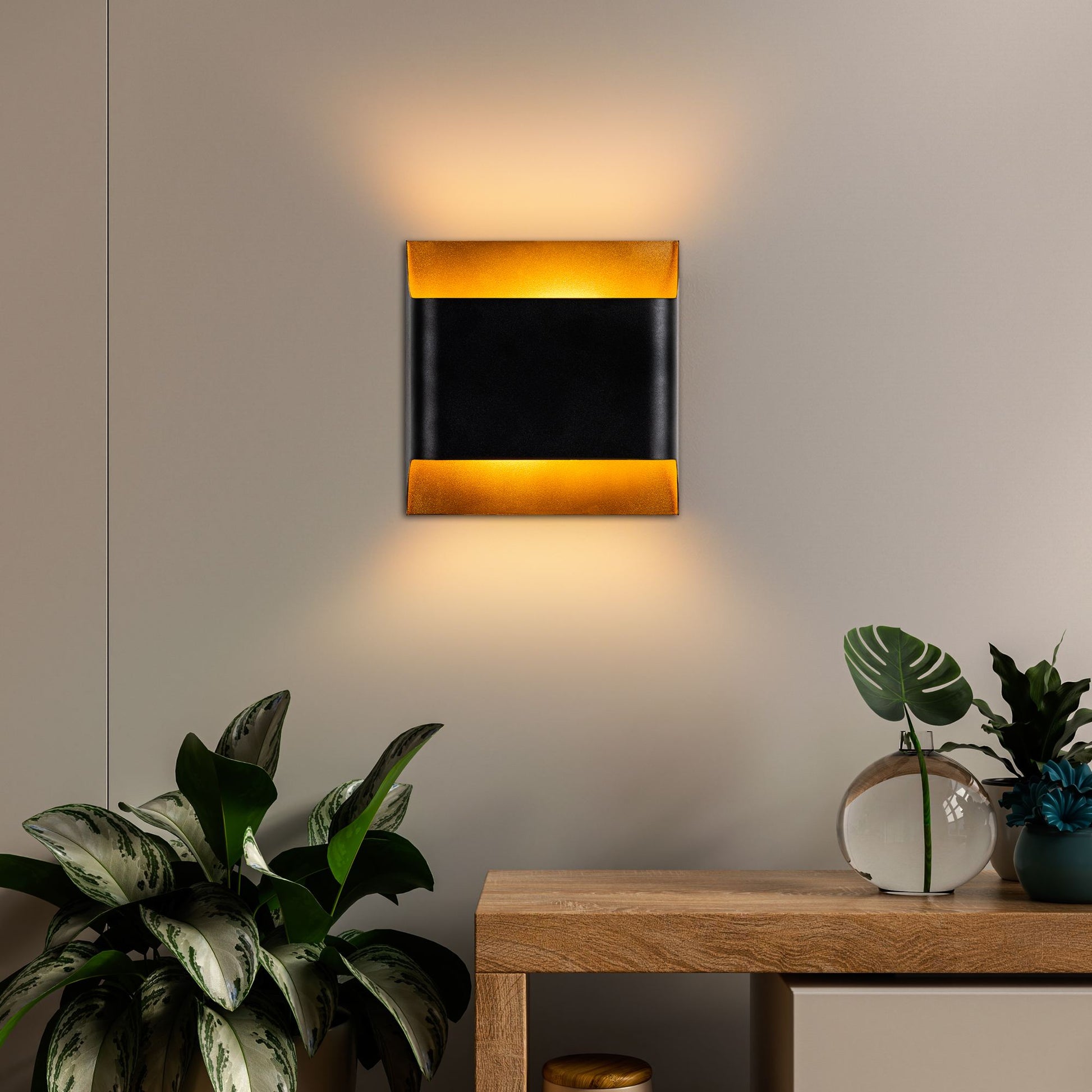 Bera vägglampa 25 x 25 x 11 cm