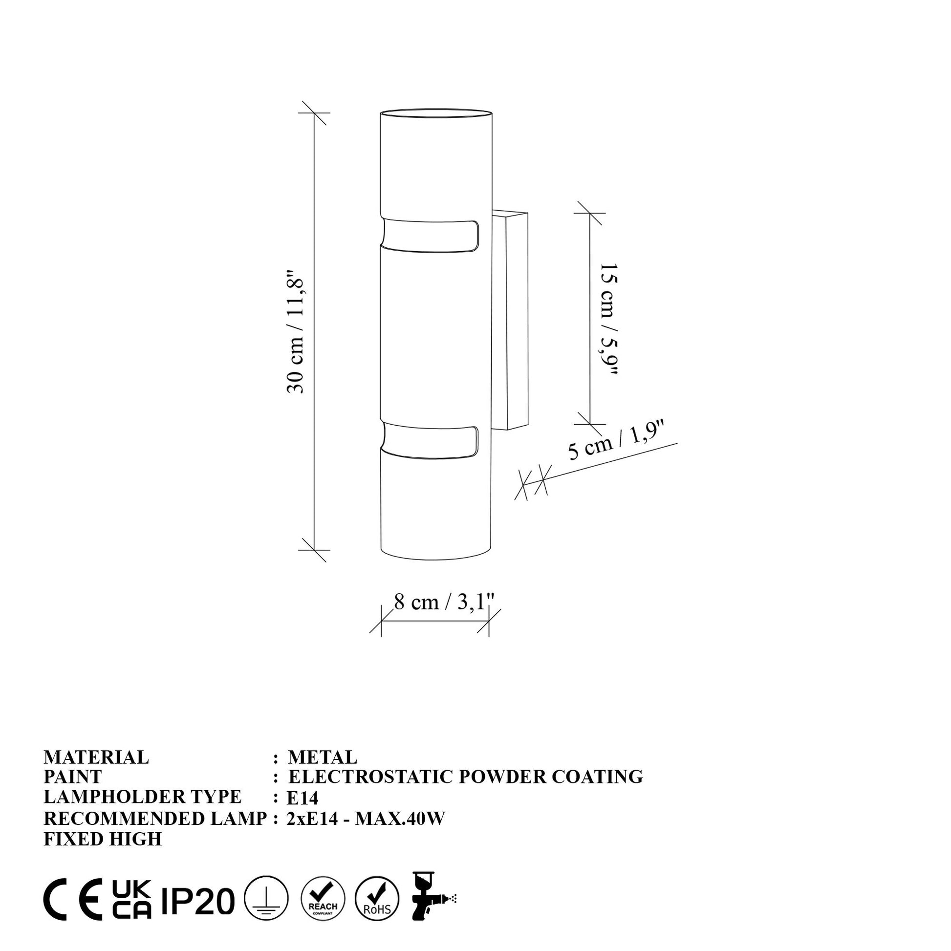 Luxora vägglampa