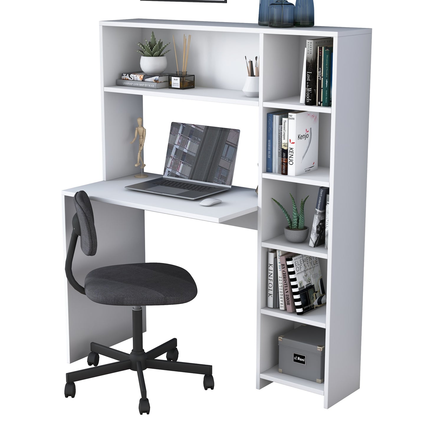 Ha104 - Vitt Skrivbord Studiebord