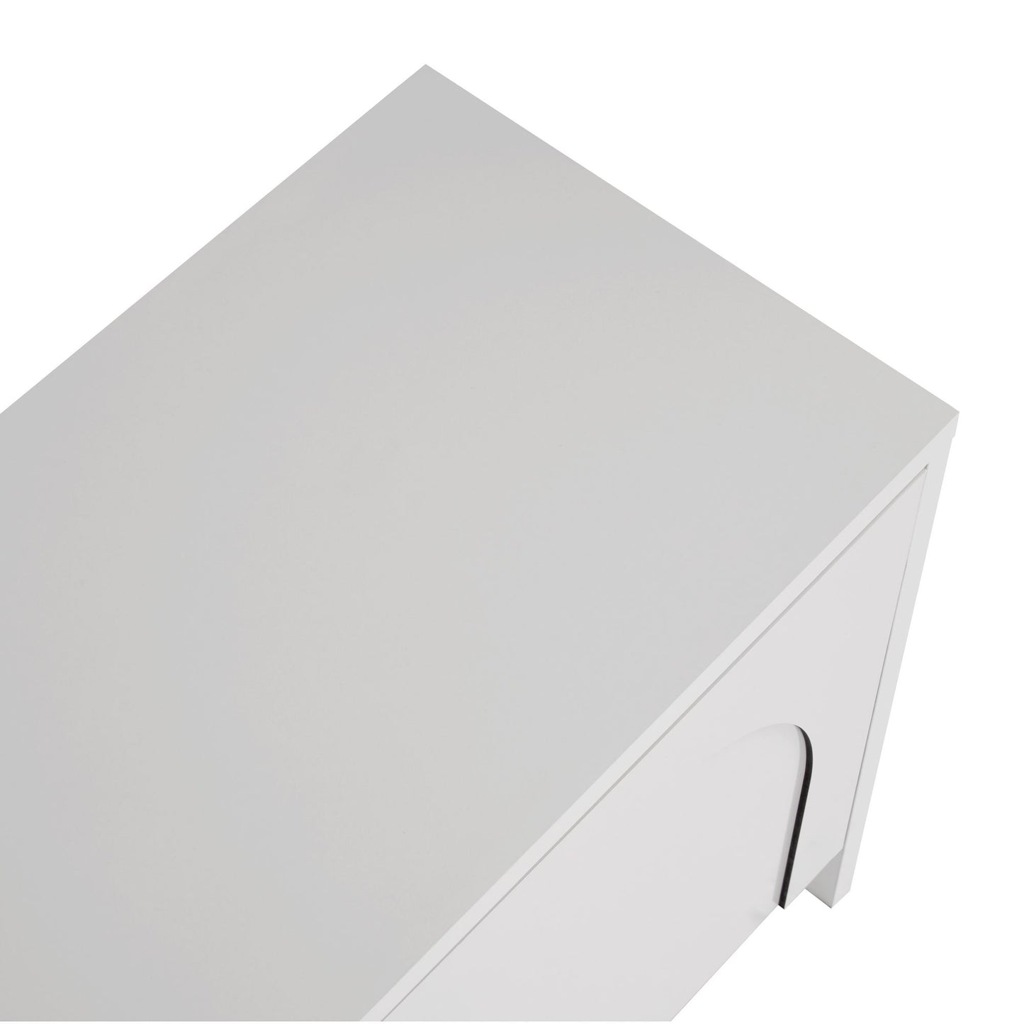 Aurelia - Atlas, Krämfärgad, Vit Tv-Bänk