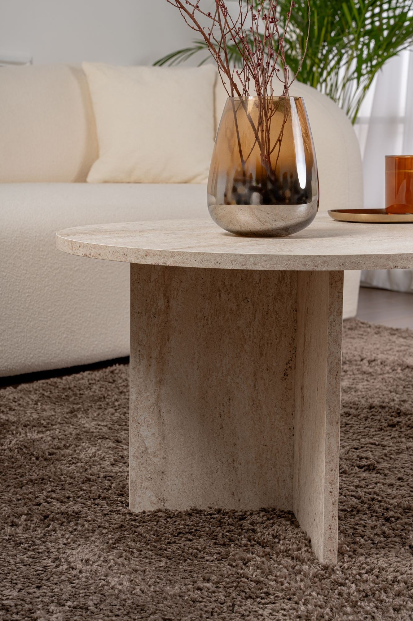 Sable Soffbord 119x60 cm - Travertine