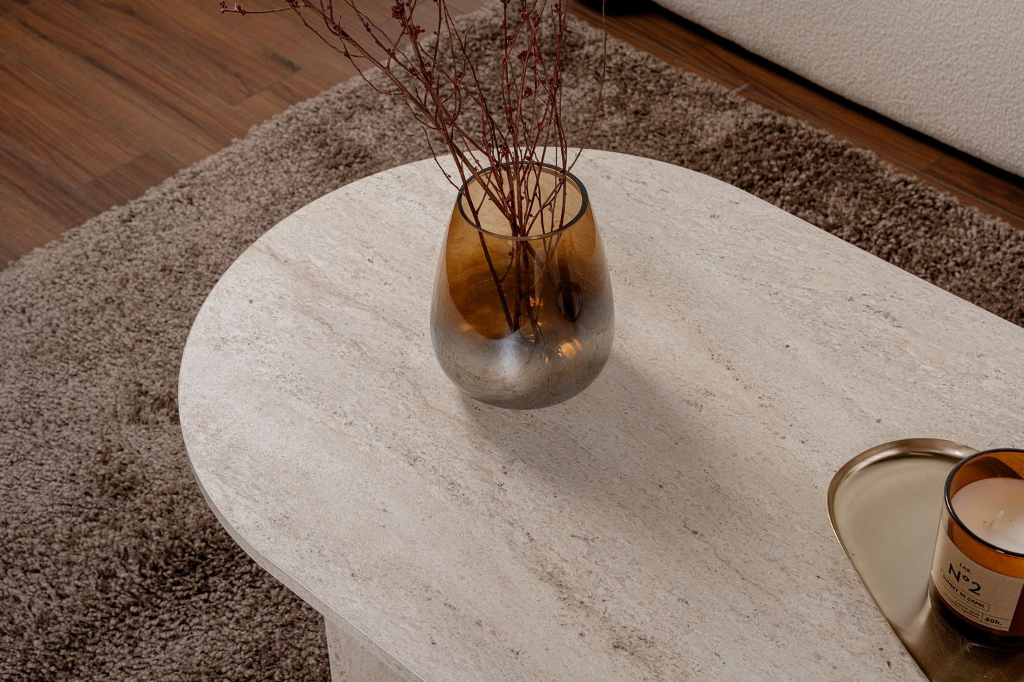 Sable Soffbord 119x60 cm - Travertine