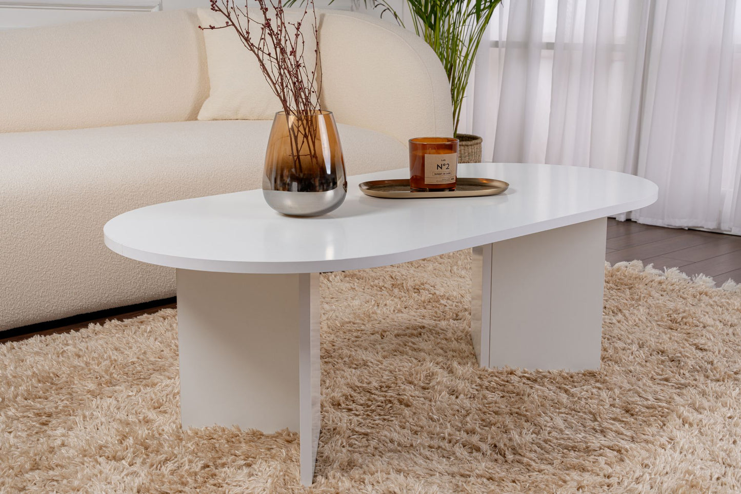 Sable Soffbord 119x60 cm - White