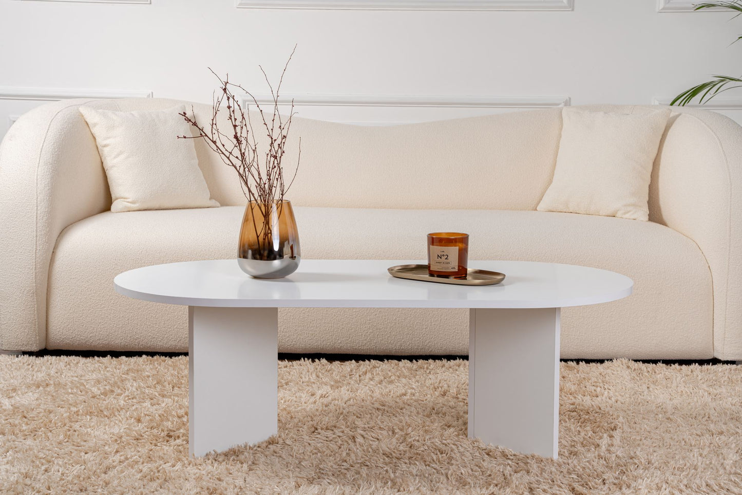 Sable Soffbord 119x60 cm - White