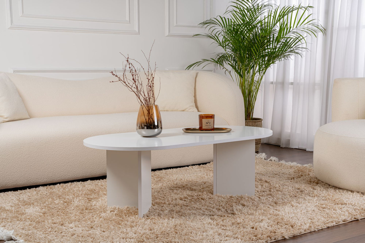 Sable Soffbord 119x60 cm - White