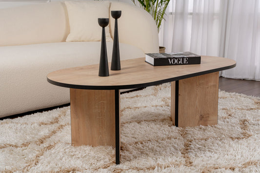 Sable Soffbord 119x60 cm - Sapphire Oak, Black