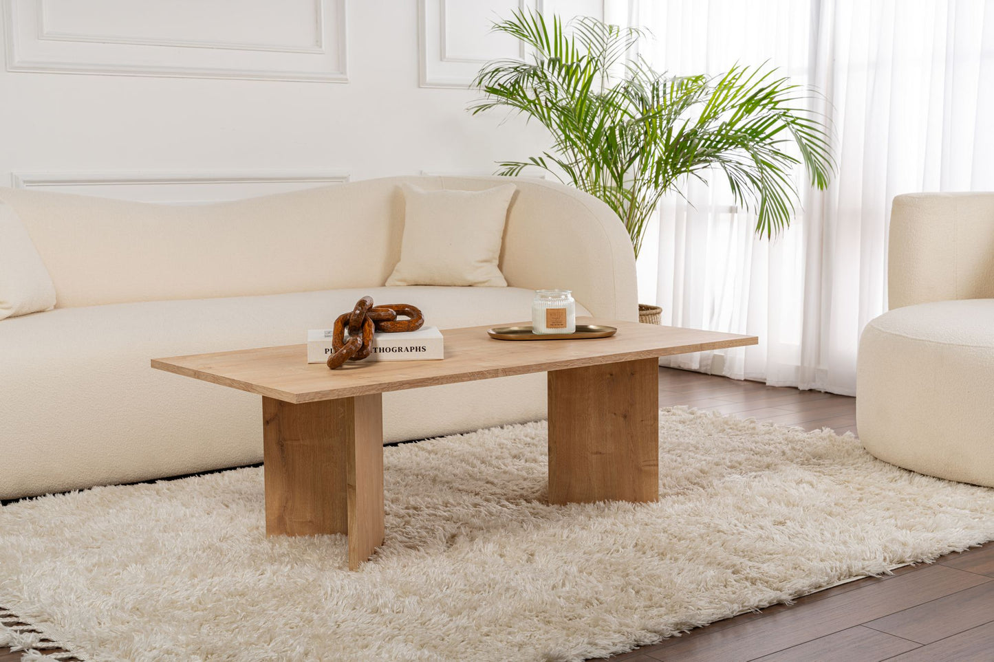Sabin Soffbord 119x60 cm - Sapphire Oak