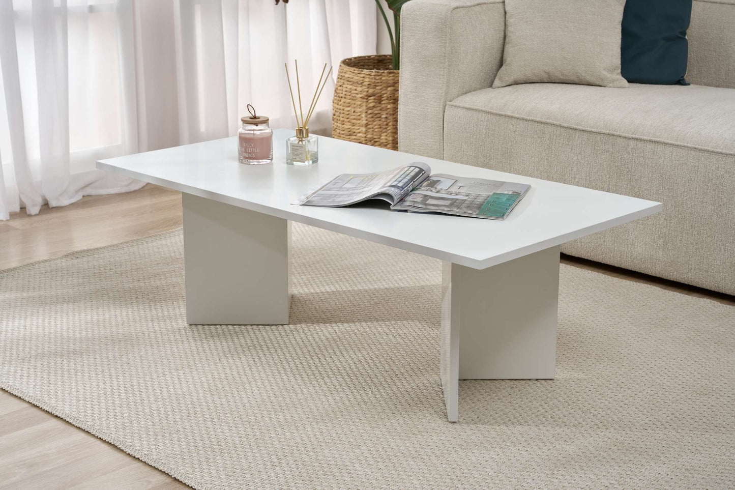 Sabin Soffbord 119x60 cm - White