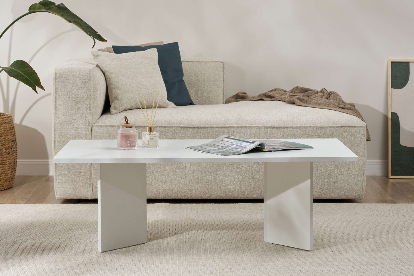 Sabin Soffbord 119x60 cm - White