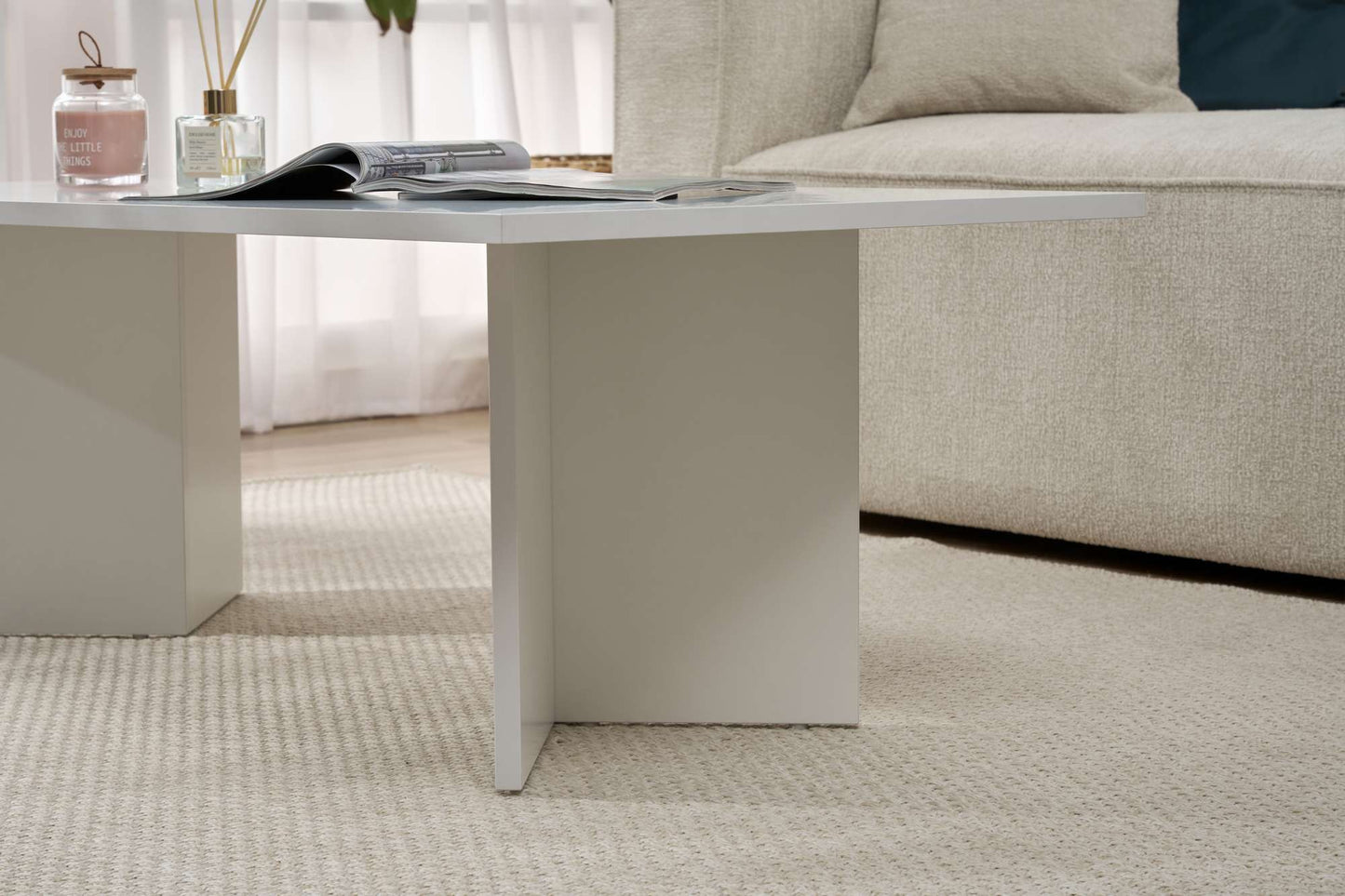 Sabin Soffbord 119x60 cm - White