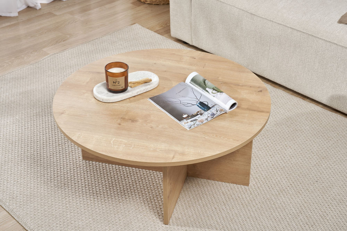Soleil Soffbord 90 cm - Sapphire Oak