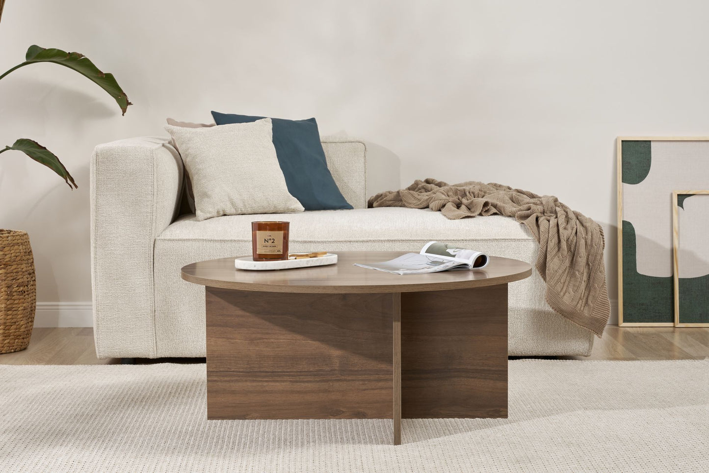Soleil Soffbord 90 cm - Venezia Walnut