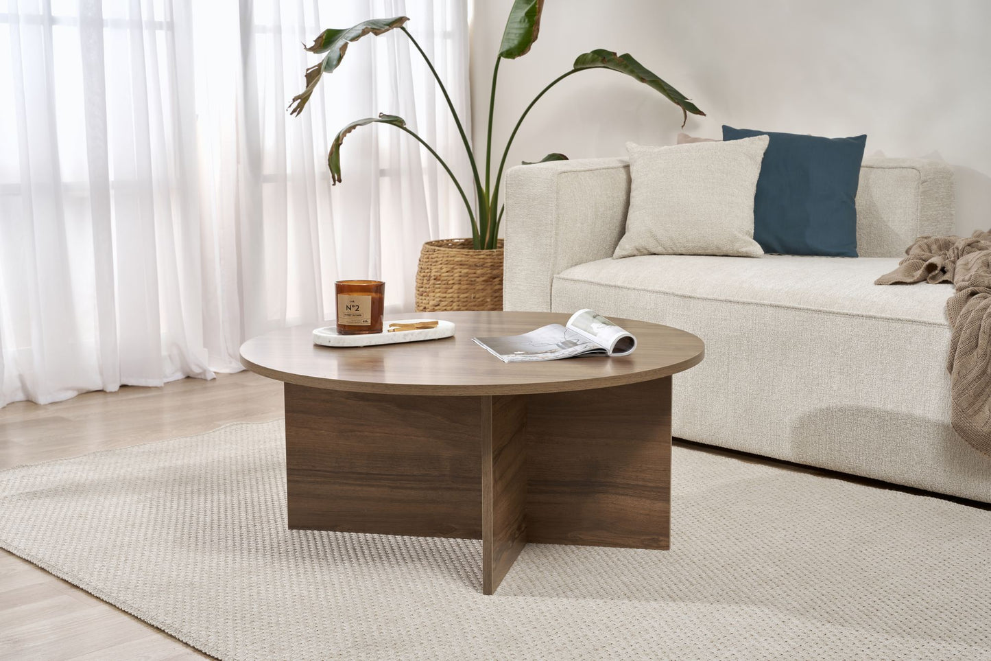 Soleil Soffbord 90 cm - Venezia Walnut