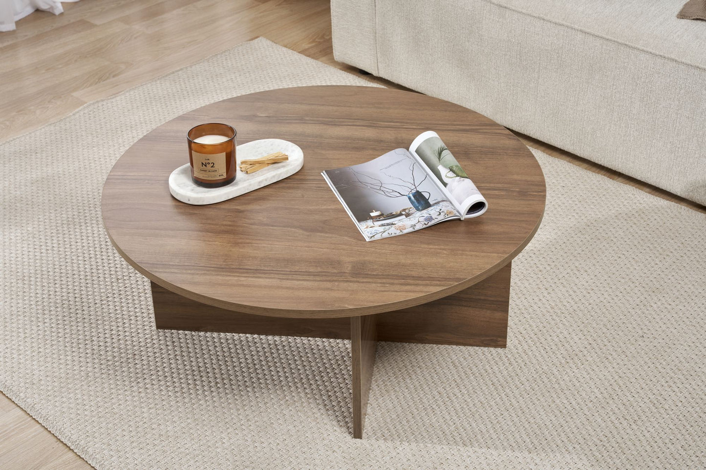 Soleil Soffbord 90 cm - Venezia Walnut