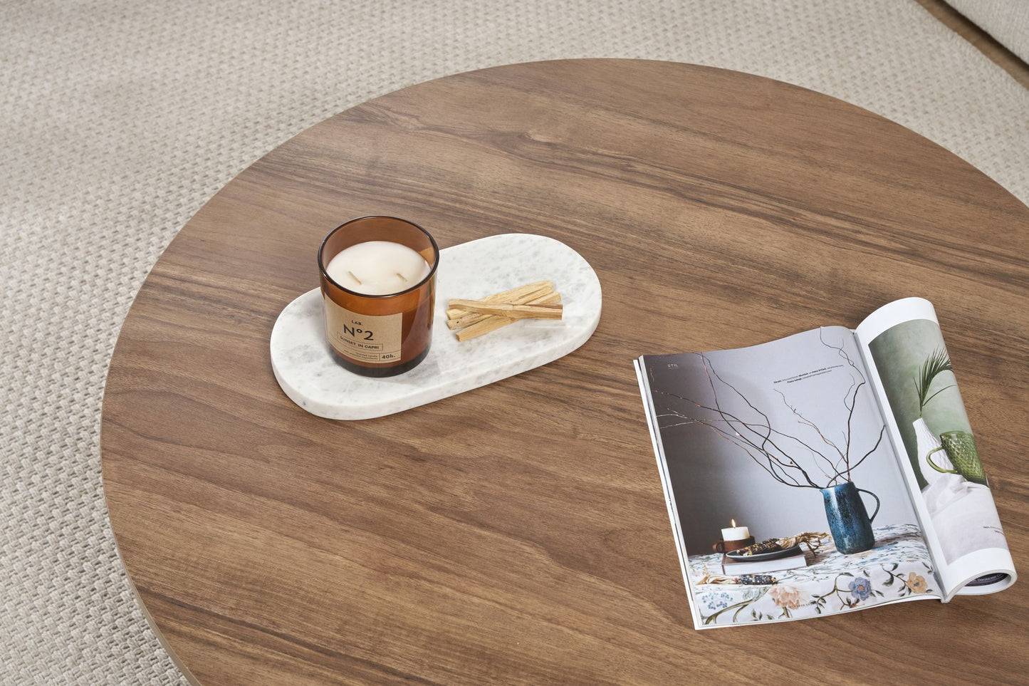 Soleil Soffbord 90 cm - Venezia Walnut