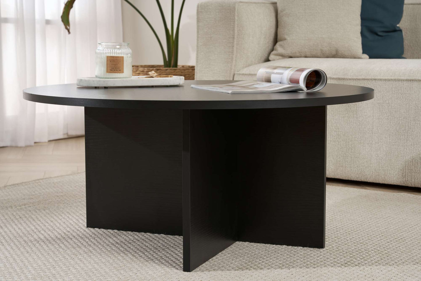 Soleil Soffbord 90 cm - Wood Black