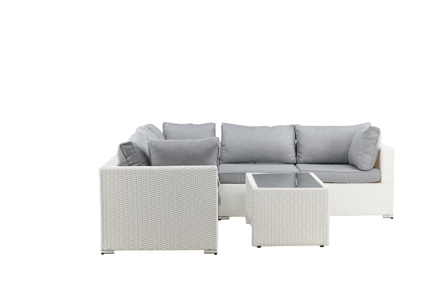 Amazon Hörnsoffgrupp – Bord: H:46 L:110 W:60 Soffa: D:87 H:65 W:249x249