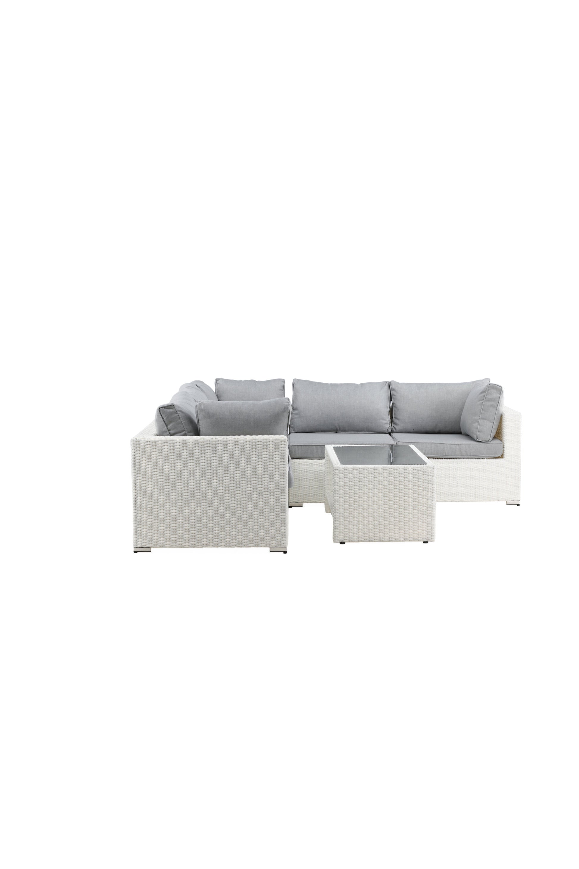 Amazon Hörnsoffgrupp – Bord: H:46 L:110 W:60 Soffa: D:87 H:65 W:249x249